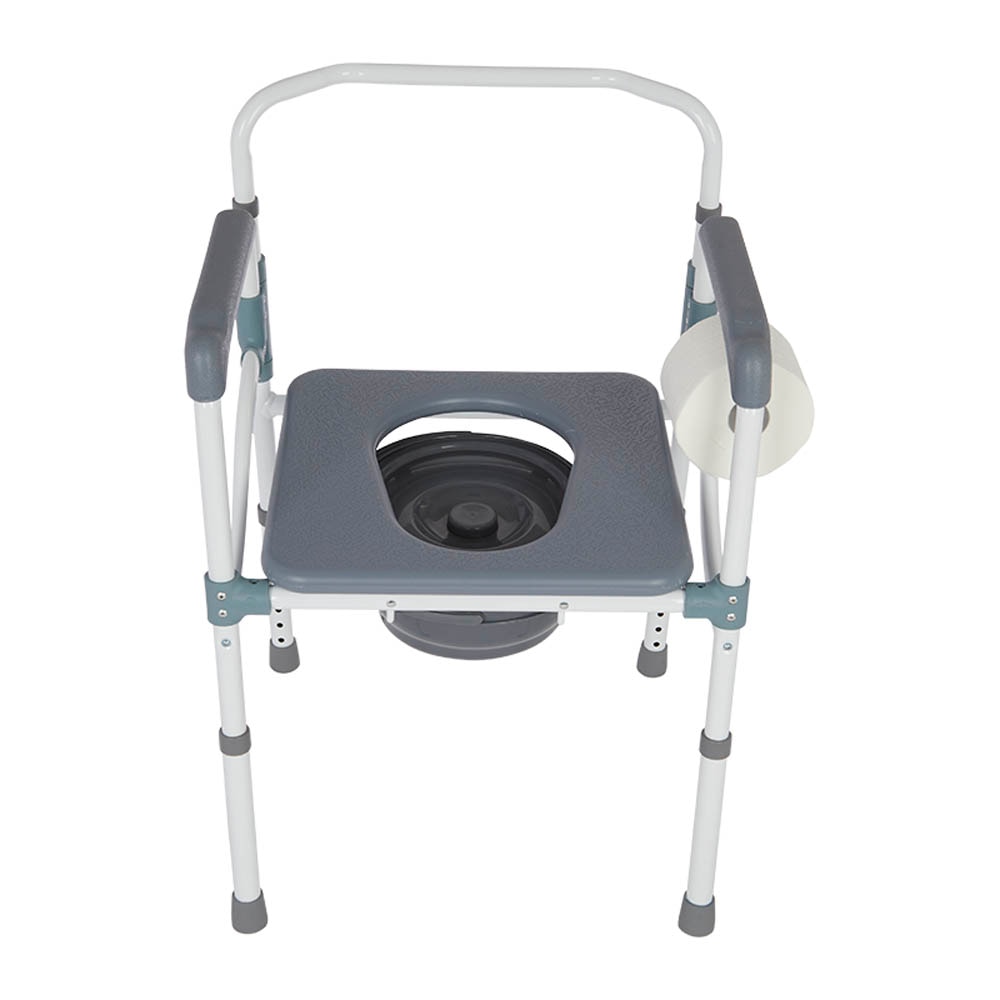Folding Powder Coated Aluminum Commode 3 in 1